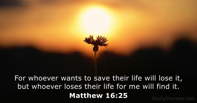 Matthew 16:25