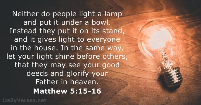 Matthew 5 15 16 Bible Verse DailyVerses