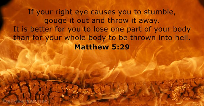 Matthew 5 29 ESV Bible Verse Of The Day DailyVerses