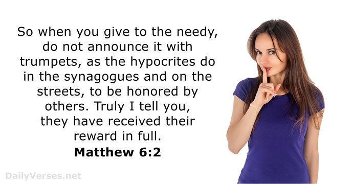 Matthew 6:2