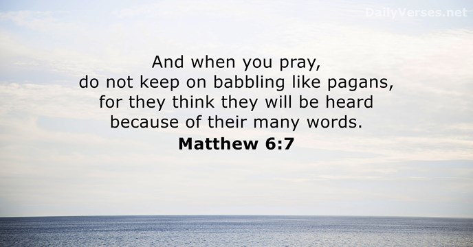 Matthew 6:7