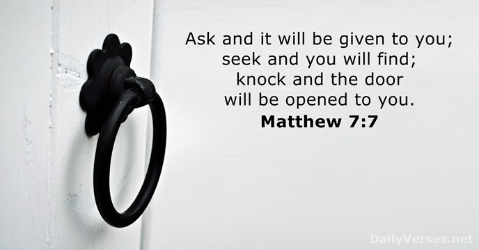 Matthew 7:7