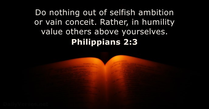 Philippians 2:3 - Bible verse - DailyVerses.net