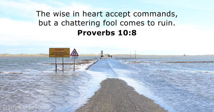 Proverbs 10:8