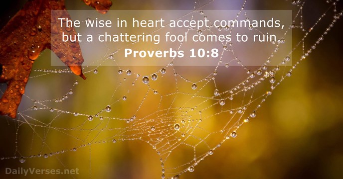 Proverbs 10:8
