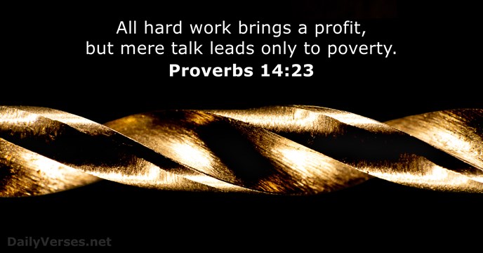 Proverbs 14:23