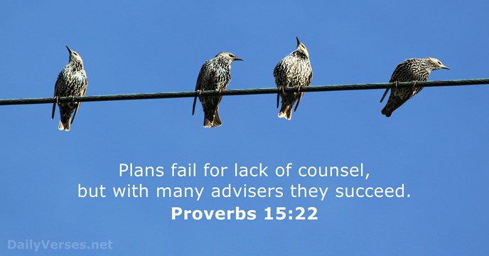 Proverbs 15:22