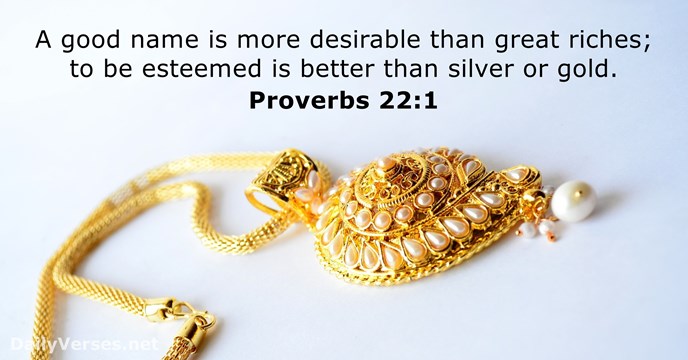 Proverbs 22:1