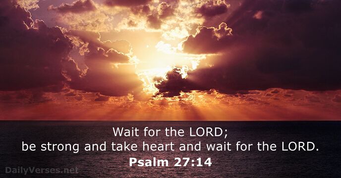 Psalm 27 14 Bible verse of the day DailyVerses net