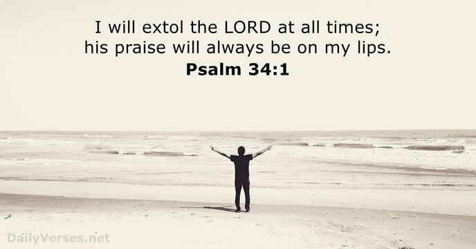 Psalm 34:1