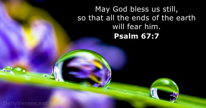 Psalm 67 7 Bible verse of the day DailyVerses net