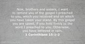 1 Corinthians 15:1-2