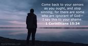 1 Corinthians 15:34