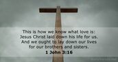 1 John 3:16