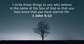 1 John 5:13