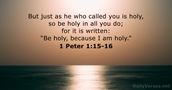 1 Peter 1:15-16