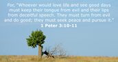 1 Peter 3:10-11