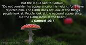 1 Samuel 16:7