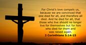 2 Corinthians 5:14-15
