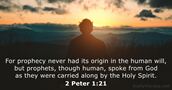 2 Peter 1:21