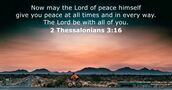 2 Thessalonians 3:16