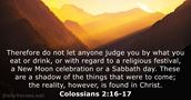 Colossians 2:16-17