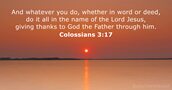 Colossians 3:17