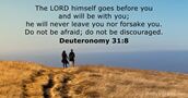 Deuteronomy 31:8