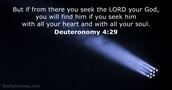 Deuteronomy 4:29