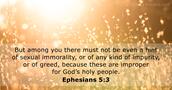 Ephesians 5:3