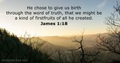 James 1:18