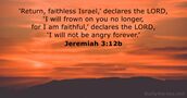 Jeremiah 3:12b
