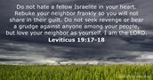 Leviticus 19:17-18