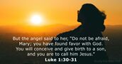 Luke 1:30-31