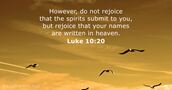 Luke 10:20