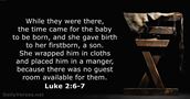 Luke 2:6-7