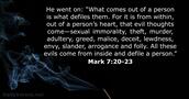 Mark 7:20-23