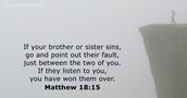 Matthew 18:15