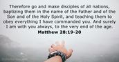 Matthew 28:19-20