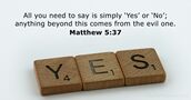 Matthew 5:37