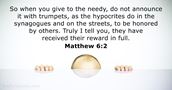 Matthew 6:2