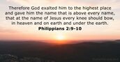 Philippians 2:9-10
