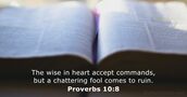 Proverbs 10:8