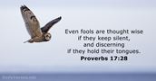 Proverbs 17:28