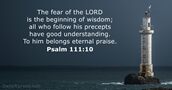 Psalm 111:10