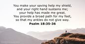 Psalm 18:35-36