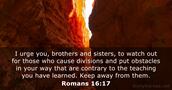 Romans 16:17