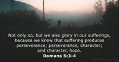 Romans 5:3-4