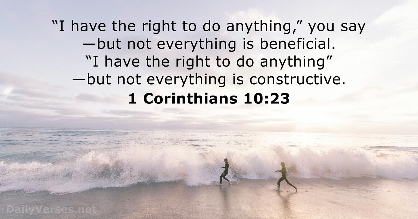 1 Corinthians 10:23 - wide 8