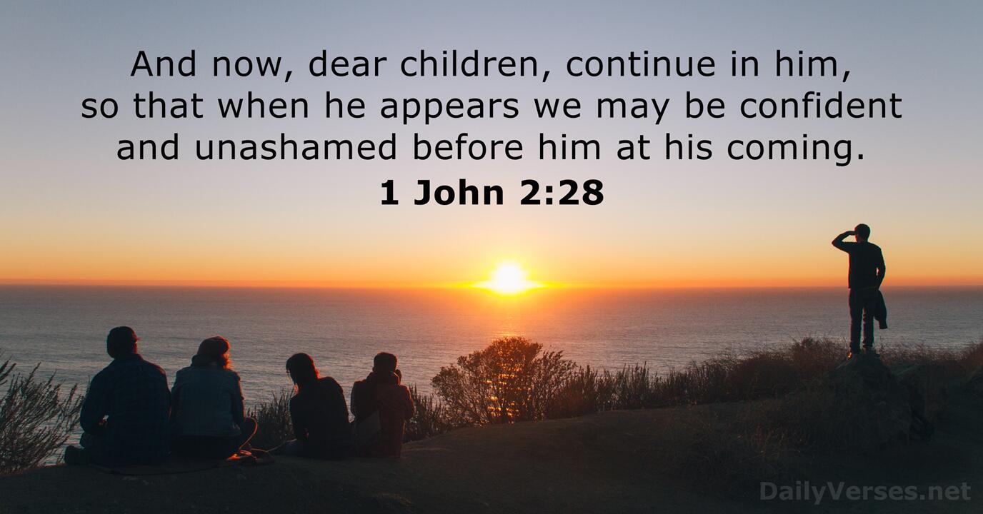 September 29 2023 Bible Verse Of The Day 1 John 2 28 DailyVerses